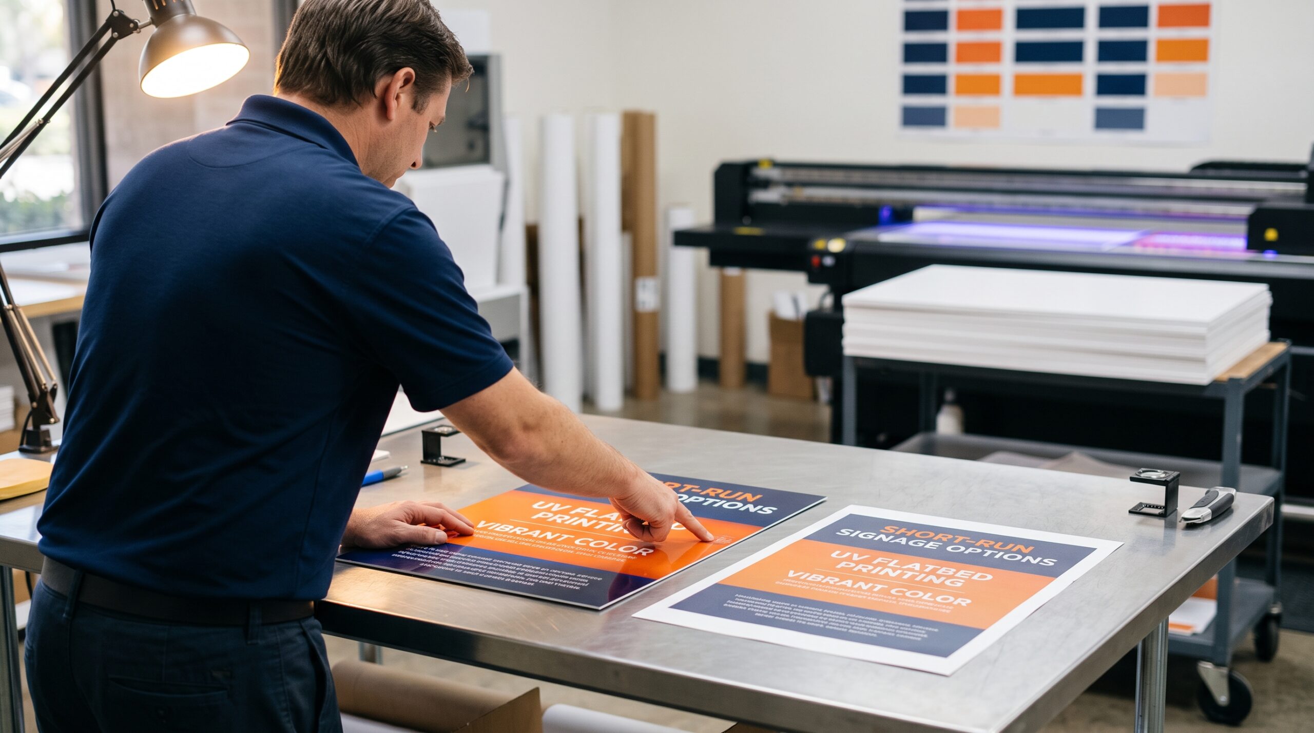 UV Printing vs. Offset for Short-Run Signs in Irvine’s Firestone Park