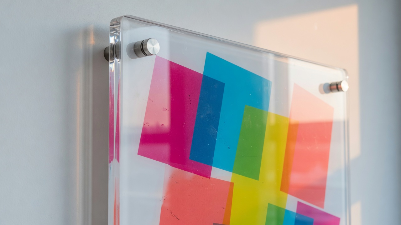 UV printed rigid board with standoffs
